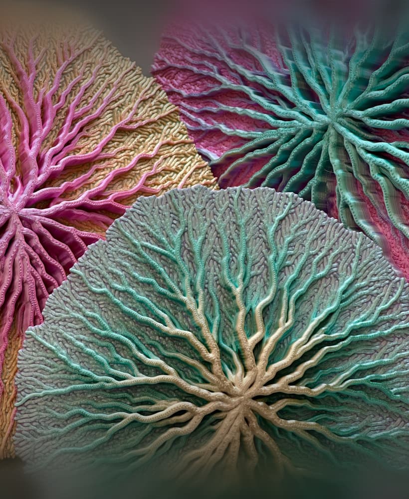 Physarum Panels 3d model