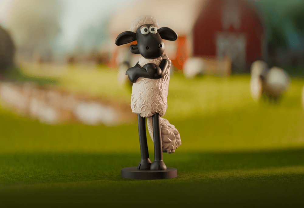 Shaun the Sheep - Cartoon Character Collectible 3d model
