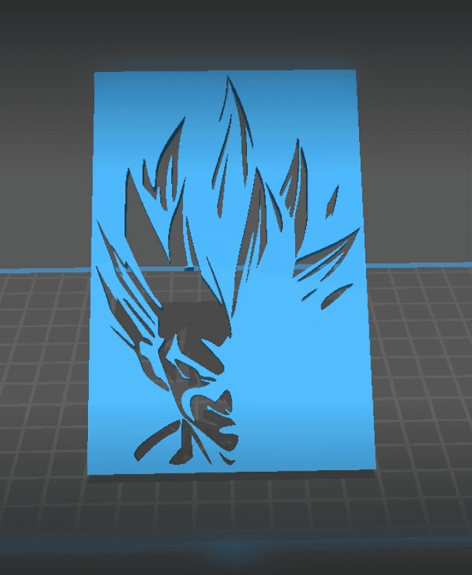 Vegeta - Dragon Ball Z Wall art 3d model