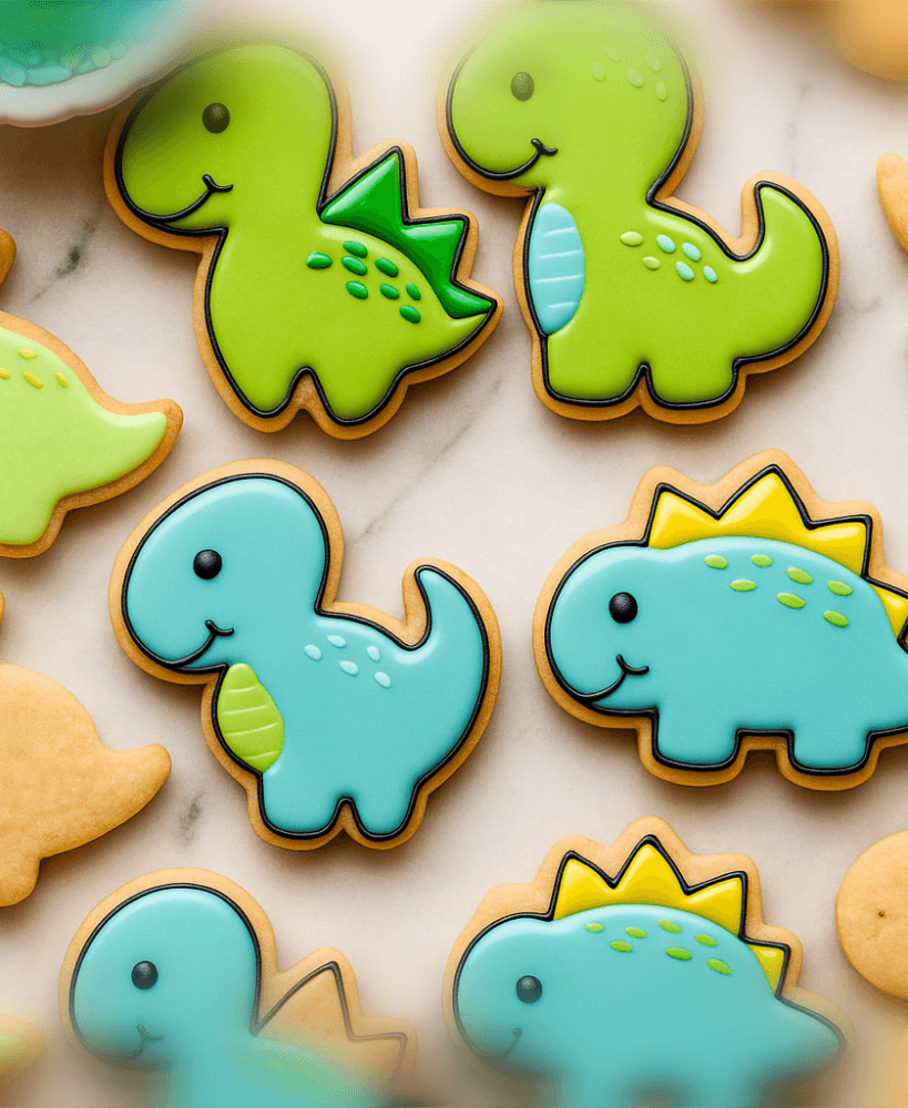 Dino Cookie Cutter Set - 8.5cm 3d model