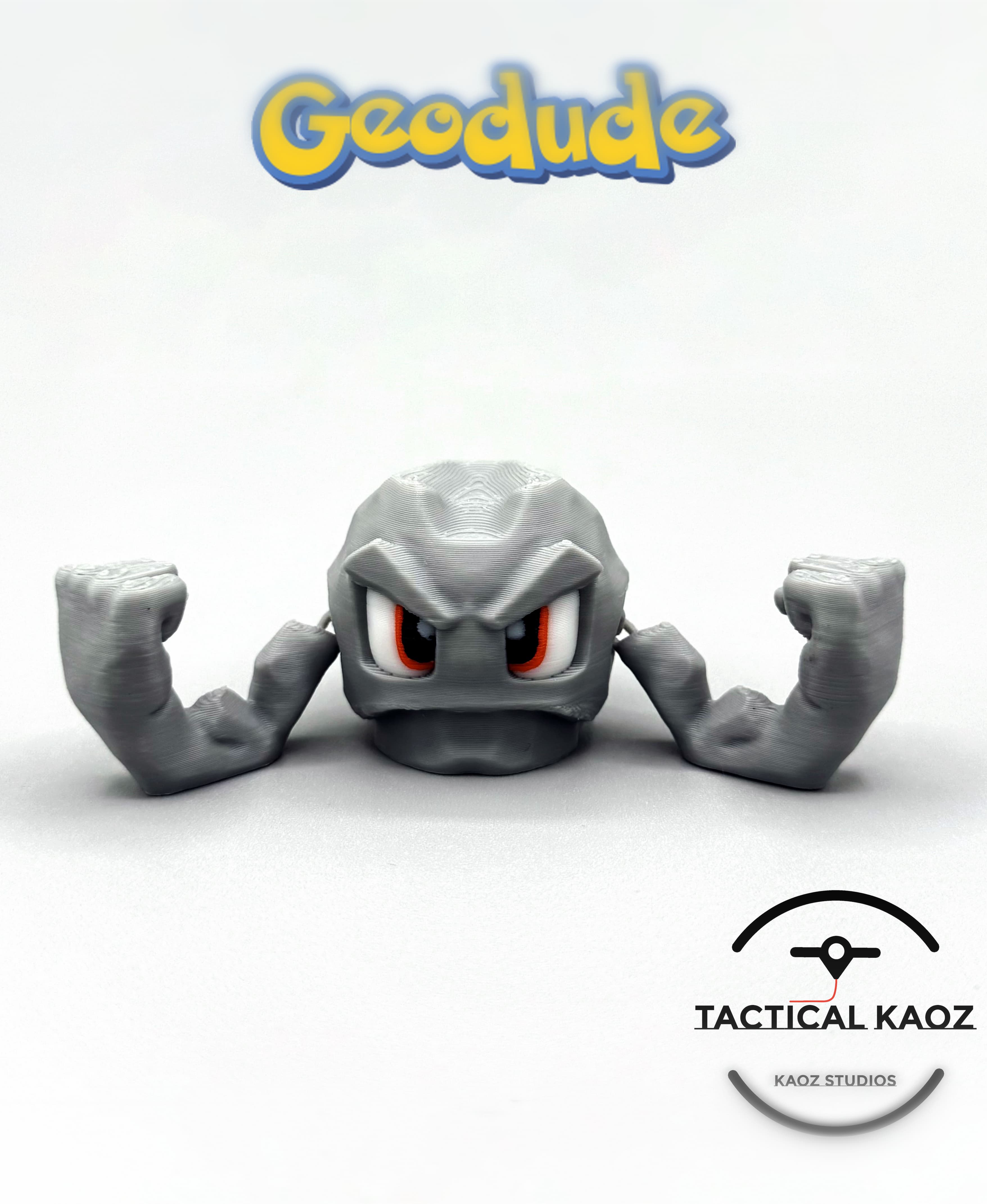 Geodude Pokemon Articulating Arms 3d model