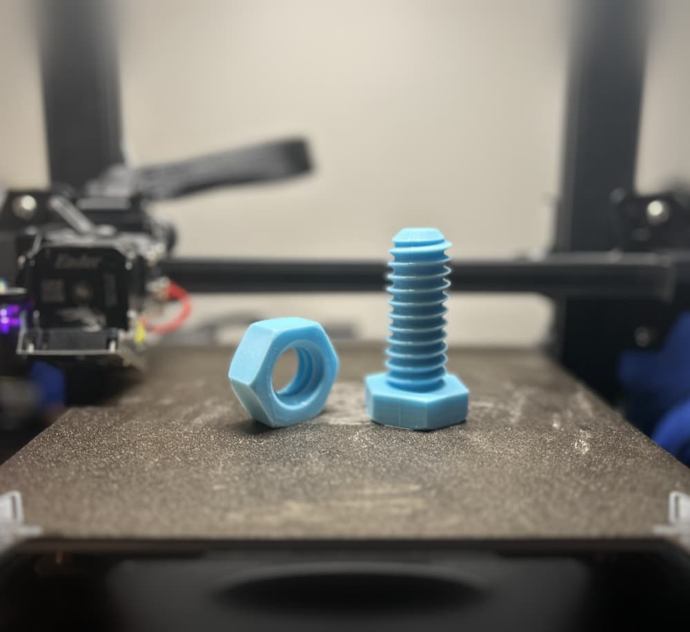 Hex Bolt & Nut Fidget 3d model