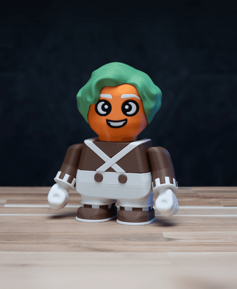 Oompa Loompa - Willy Wonka Kit | No Supports, No AMS, No Glue 3d model
