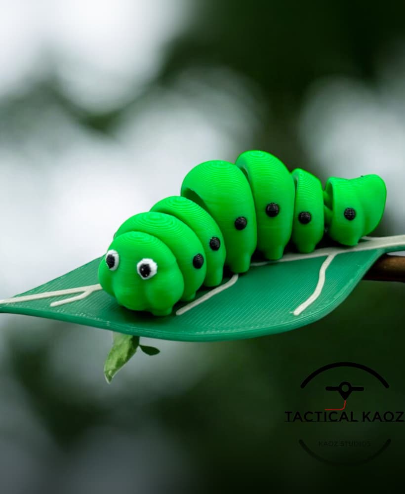 Caterpillar Flexy - Articulating With Leaf Base 3d model