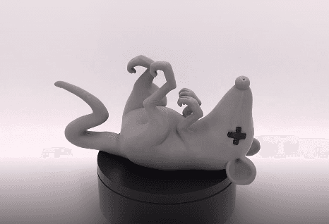 Dead Rat - Multicolor Sculpture 3d model