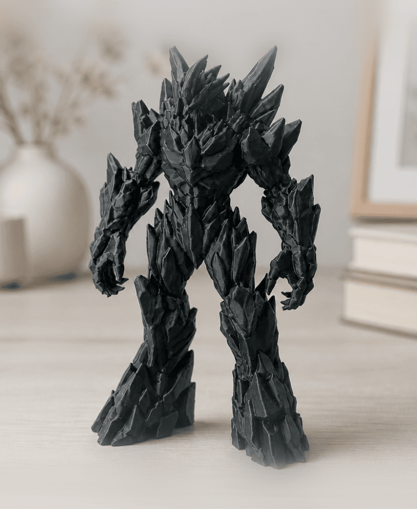 Crystal Goliath - Intricate Rock Monster Figure 3d model