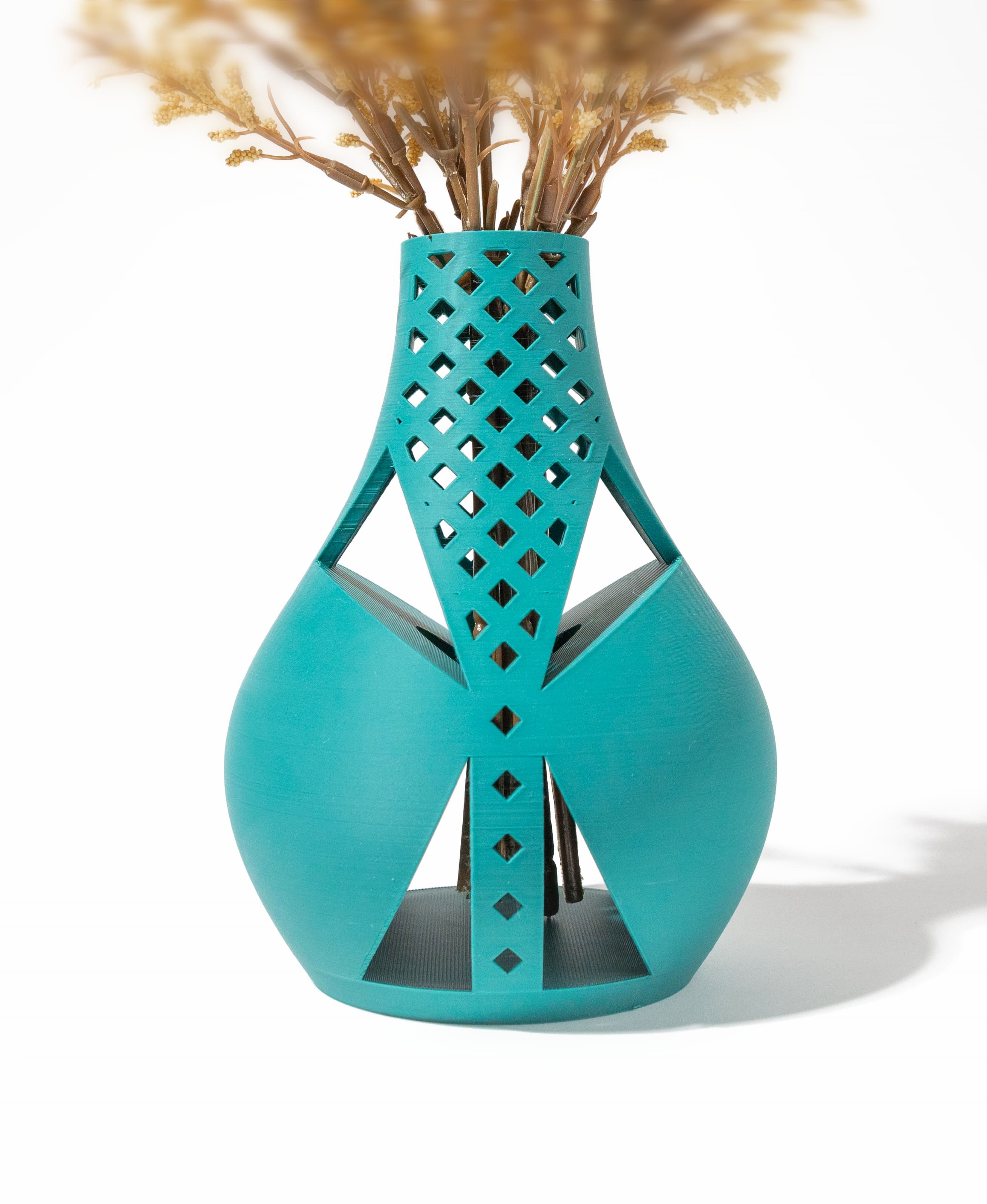 The Arin Vase, Modern and Unique Home Decor for Dried and Preserved Flower Arrangement | STL File 3d model