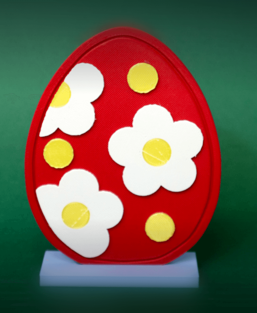 Floral Easter Egg 3d model