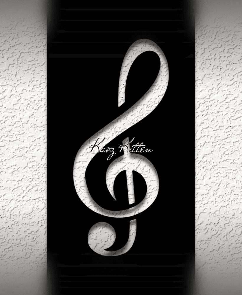 MUSIC SCROLL WALL ART HOME DECOR 3d model