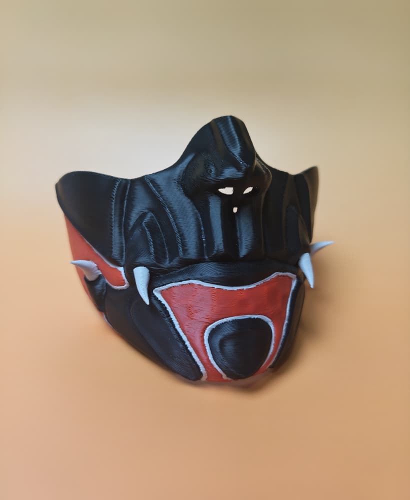 Oni-inspired Demon Mask 3d model