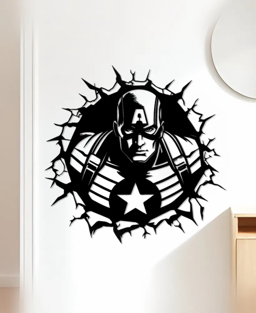 Captain America Wall Art, Wall Decor, Home Decor 3d model