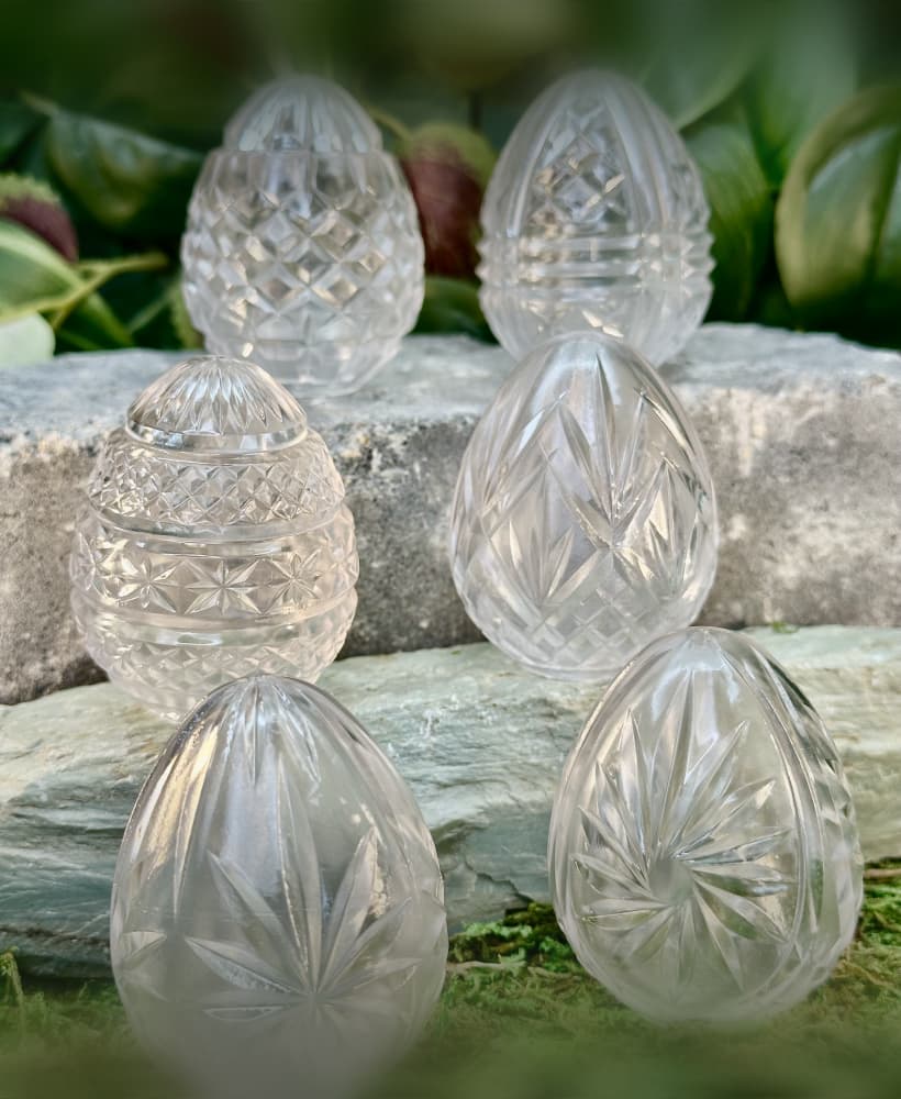 Cut Crystal Eggs - Set 2 3d model