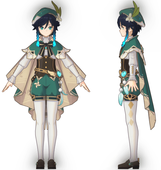 Genshin Impact Venti 3d model