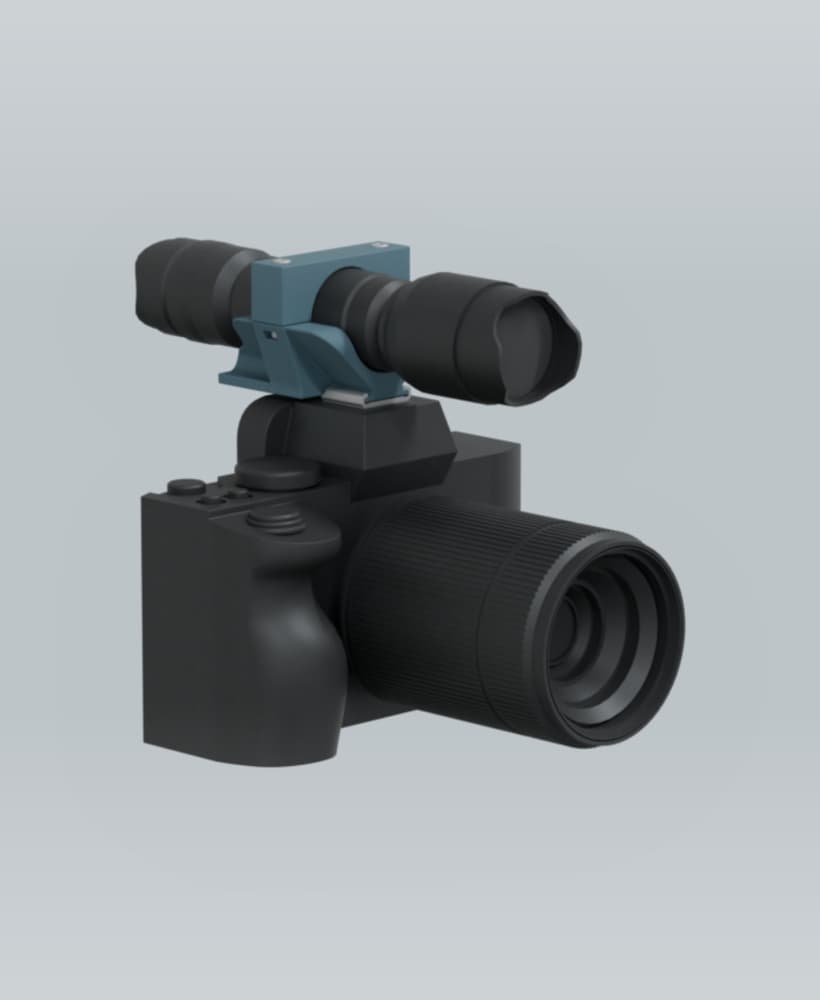 HOTSHOE FLASHLIGHT ADAPTER 3d model
