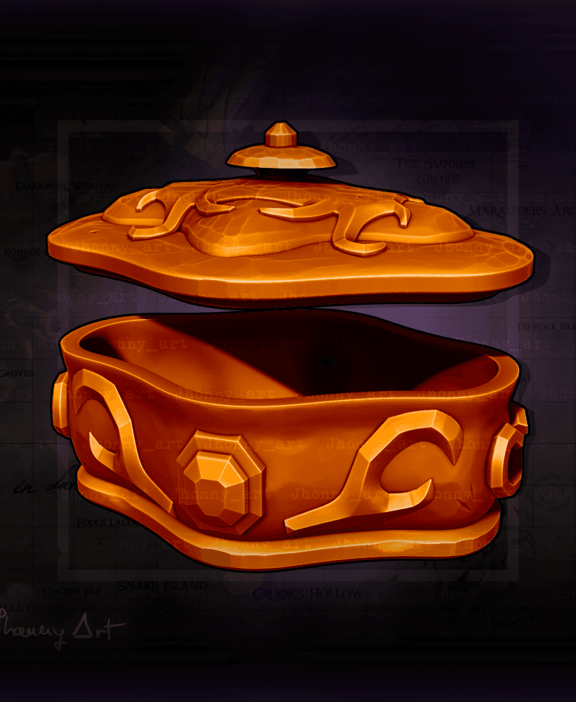 Golden Relicary 3d model