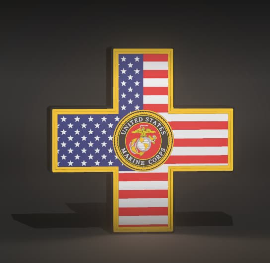 Marine-Lightbox.3mf 3d model