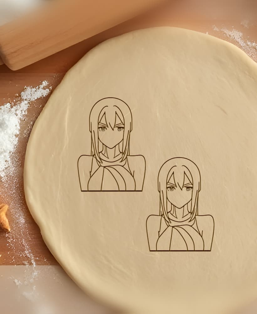 Anime Cookie Cutter, Biscuit Cutter 3d model