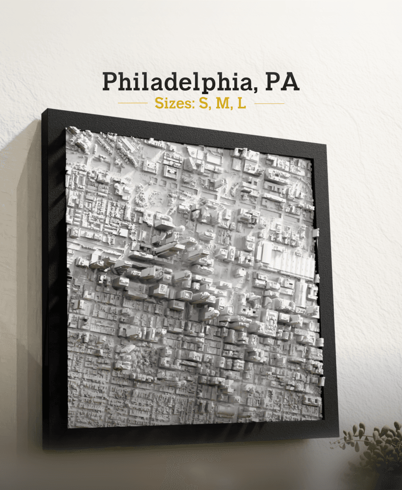 Philadelphia, PA - S, M, & L 3d model