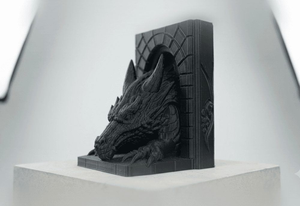 Dragon Book Nook | Fantasy Bookshelf Decor 3d model