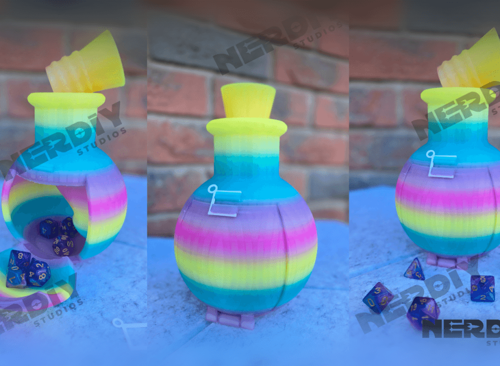 Potion Bottle Dice Roller 3d model
