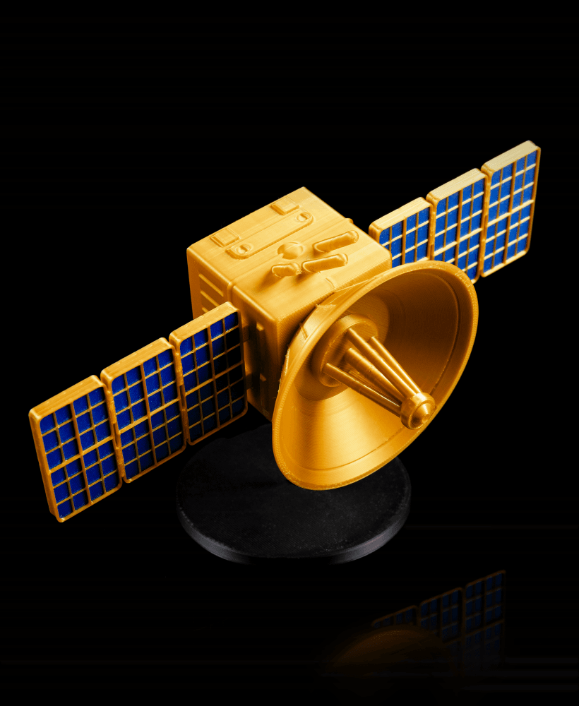 Square Satellite - Tiny Turbos 3d model