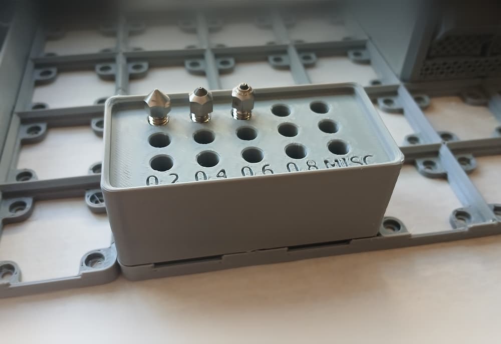 Gridfinity Flowtech nozzle holder.stp 3d model