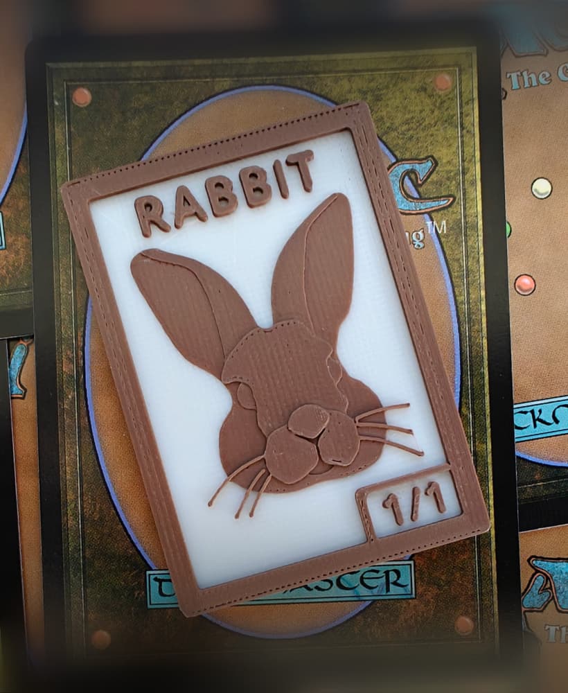 MTG Rabbit Token 3d model