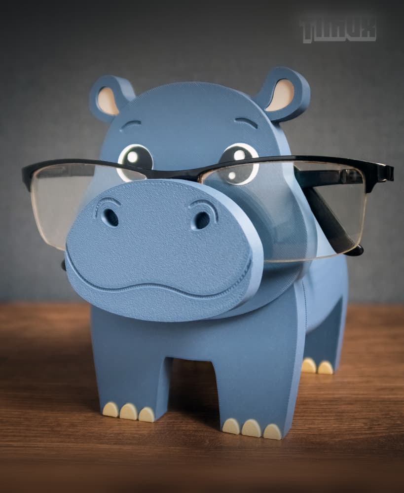 HIPPO GLASSES HOLDER 3d model