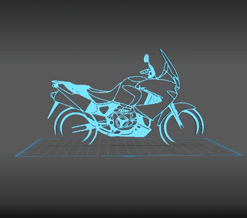 Honda - Varadero Wall Art 3d model