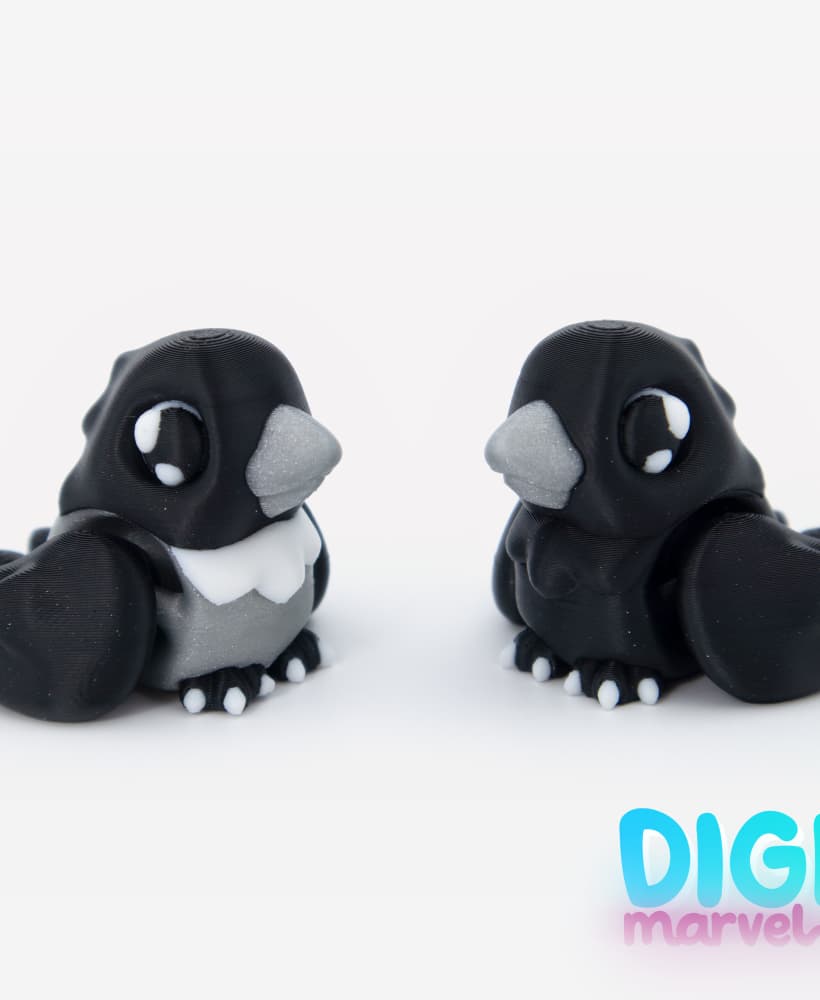Crow Mini Flexi + Mini Lantern + Keychain 3d model