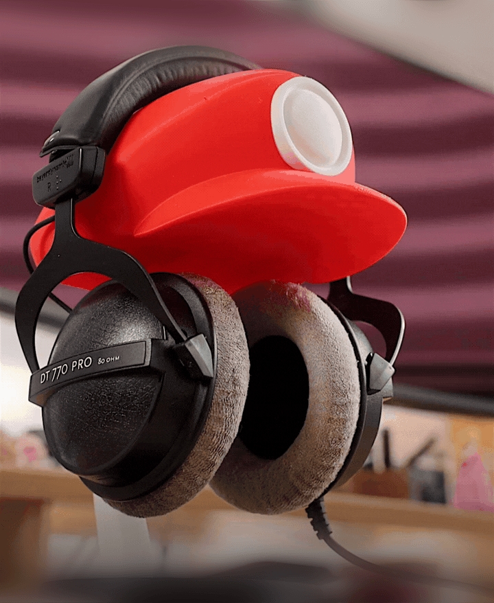 Plumber Cap Headphone Stand 3d model