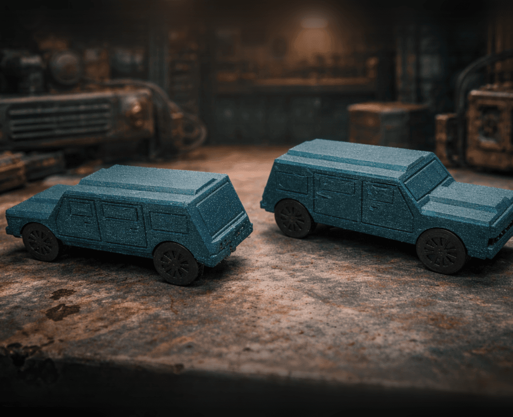 FHW Print in Place Hearse 3d model