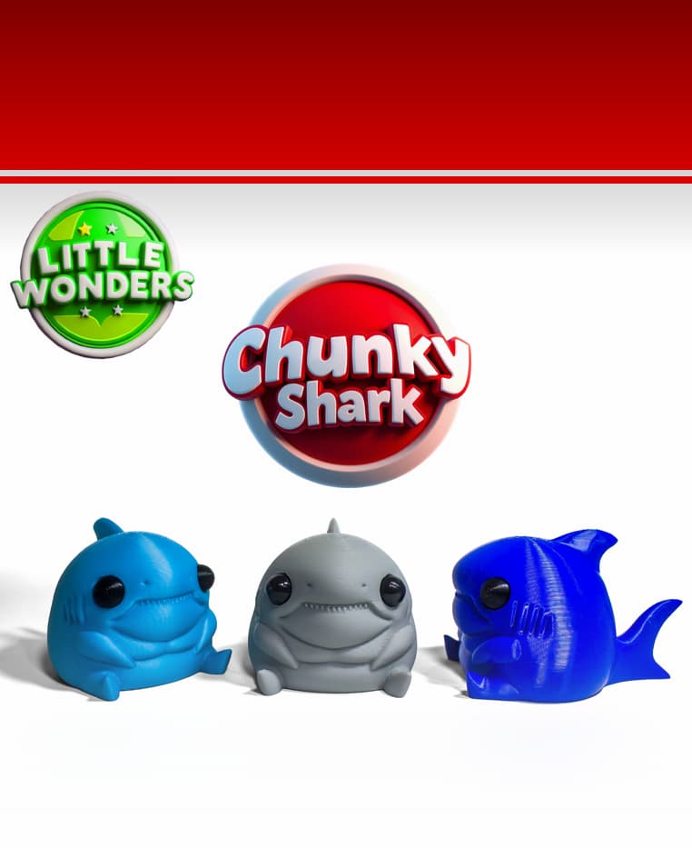 Chunky Shark. 3d model