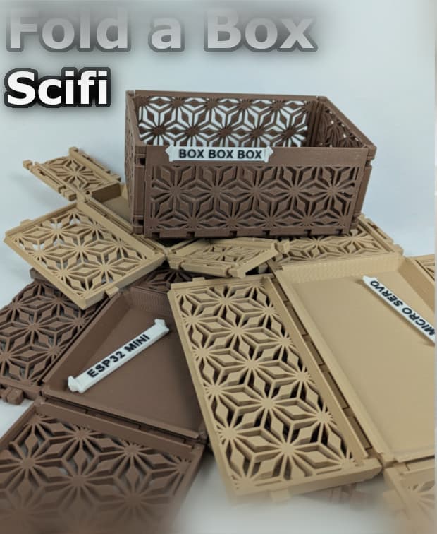 Fold a Box - Kumiko, Scifi 3d model