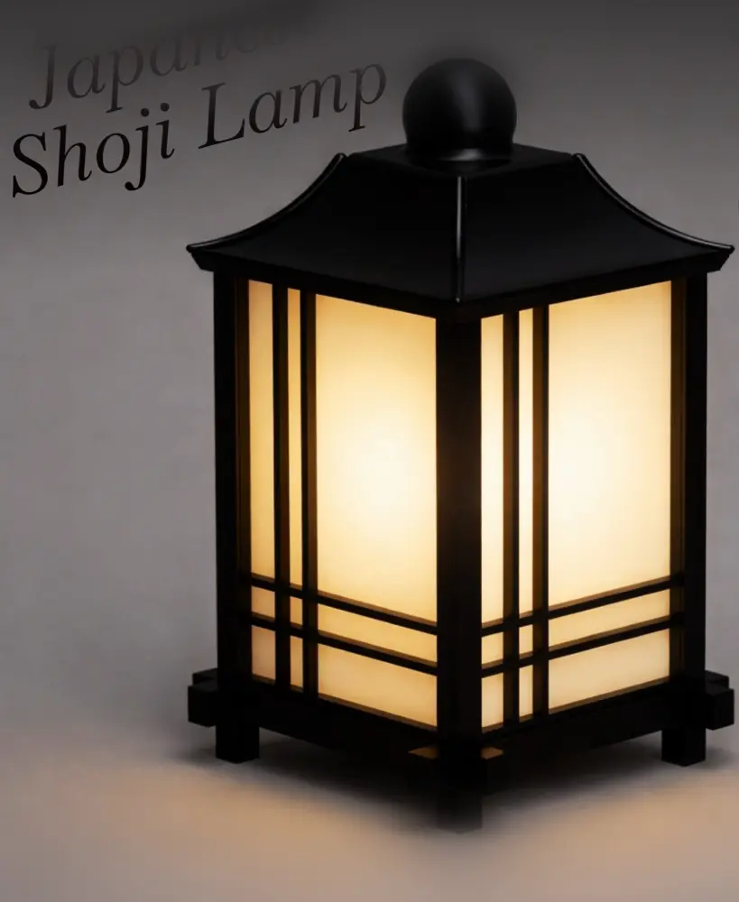 Japanese Shoji Lamp 3d model