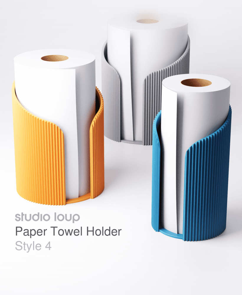 Paper Towel Holder Style 4 3d model