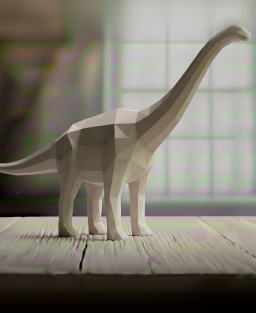 DIPLODOCUS LOWPOLY 3d model
