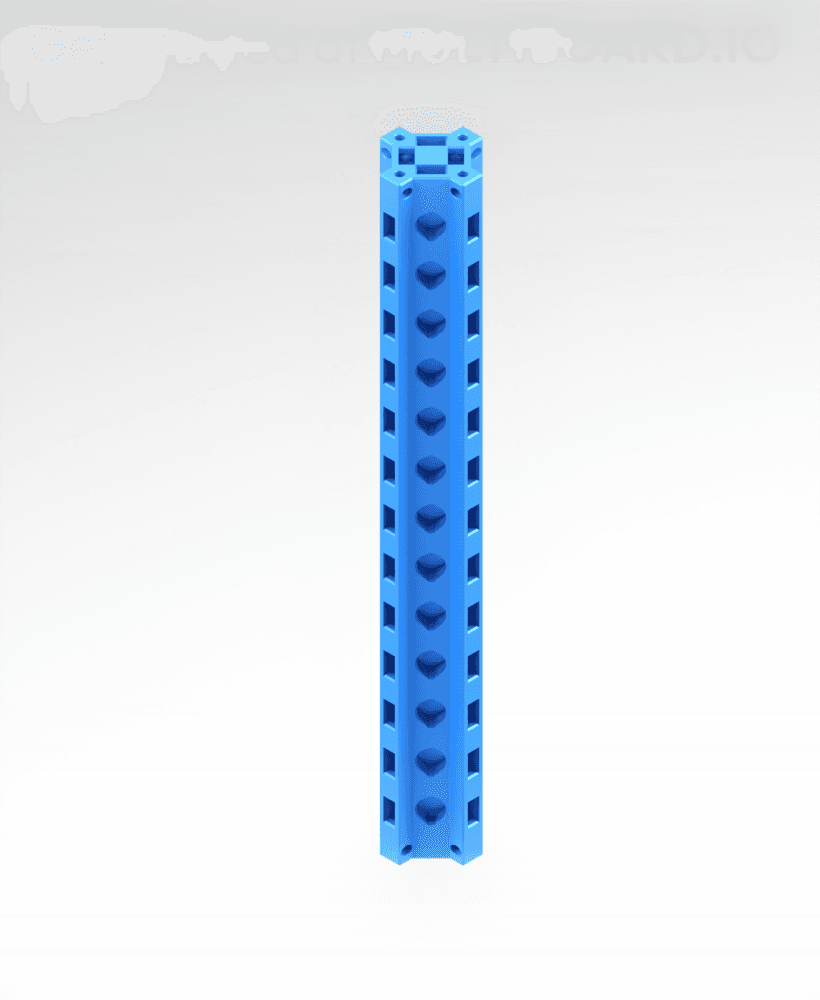 7 MU - Small Thread - X Multiboard Beam 3d model