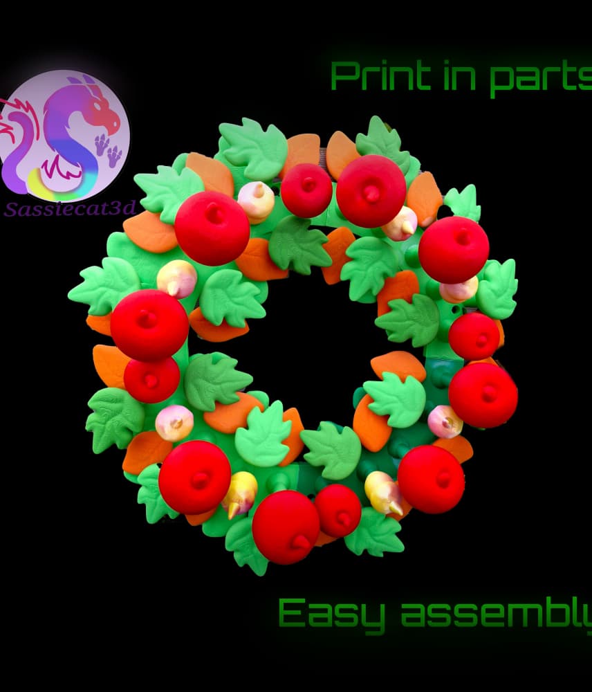 Autumn Wreath *Personal Use* 3d model