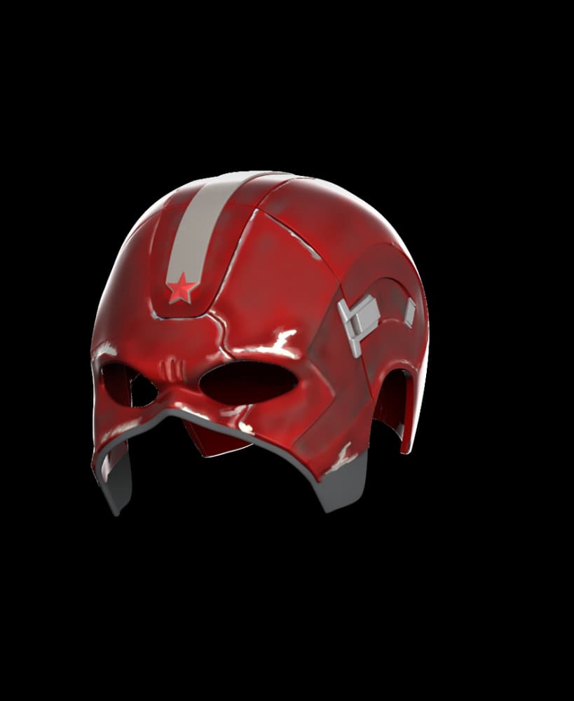 Red Guardian Helmet from Black Widow 3d model