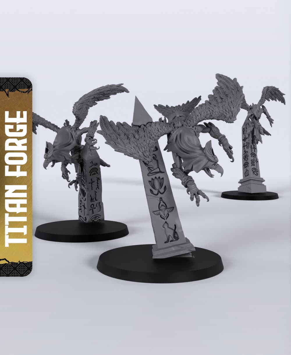 Vultures - With Free Dragon - 5e DnD Inspired for RPG and Wargamers 3d model
