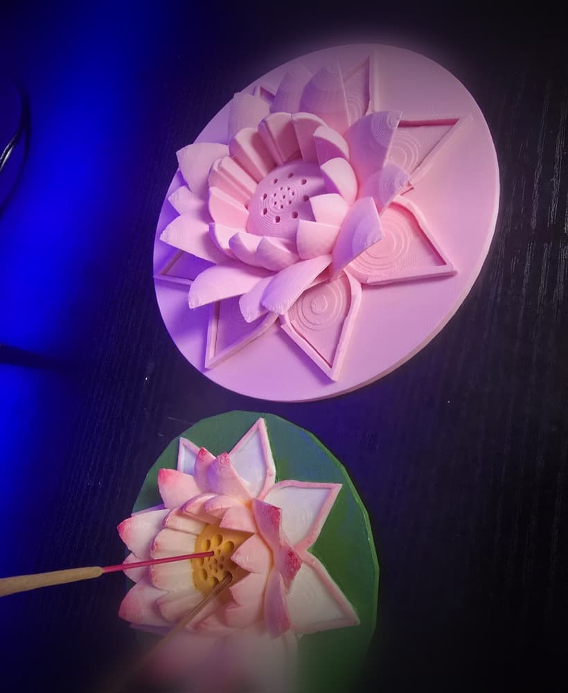 Lotus Flower Incense holder (big) 3d model