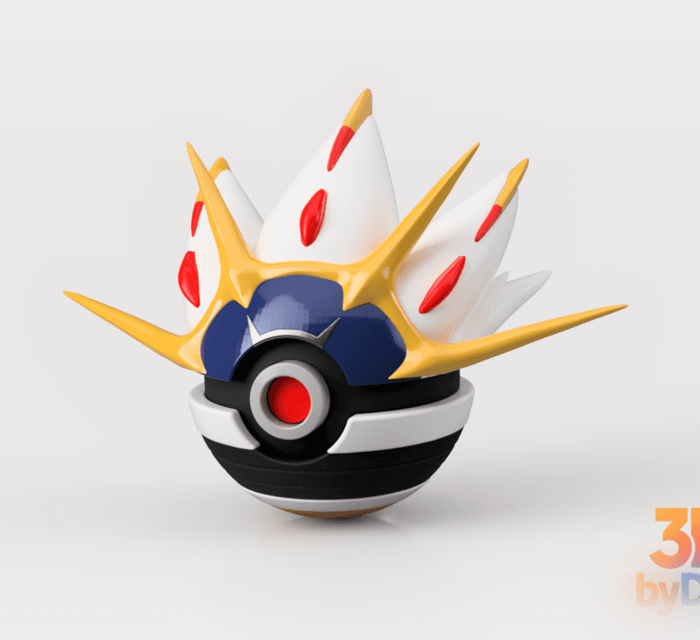 Solgaleo Poke Ball 3d model