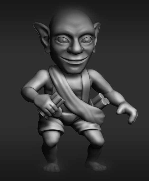 Goblin Tnt_55mm.stl 3d model