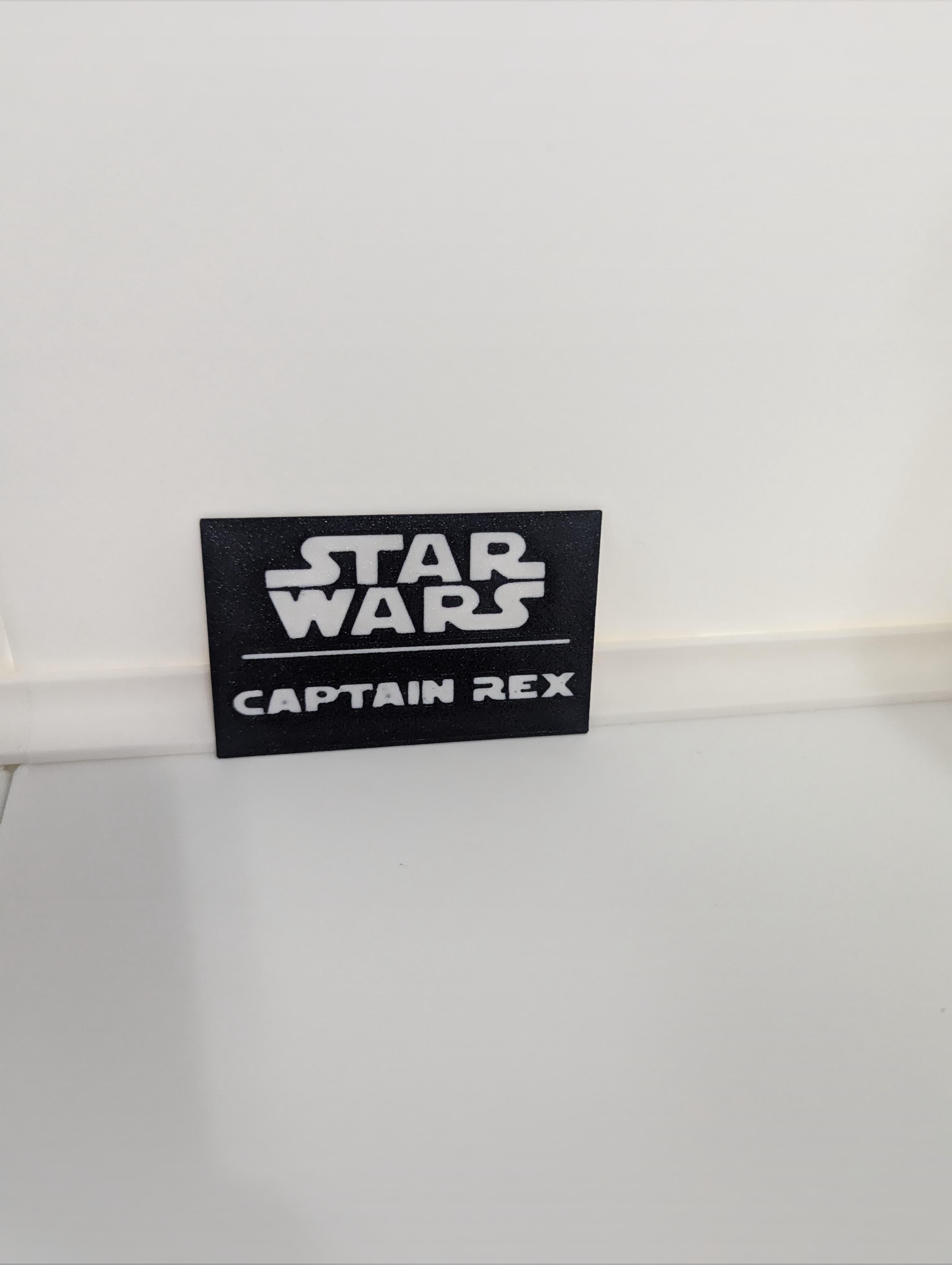 Captain Rex Multicolor Nameplates 3d model