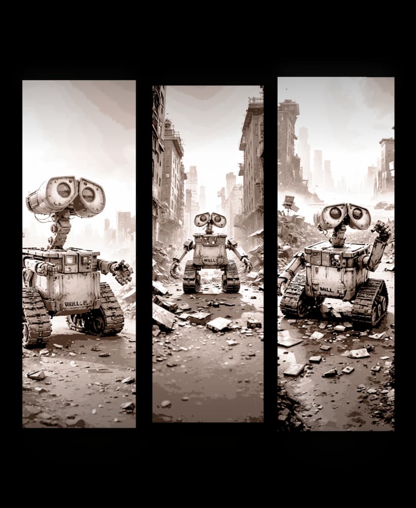 The great garbage sorter and picker upper, Wall-e - Set of bookmarks 3d model