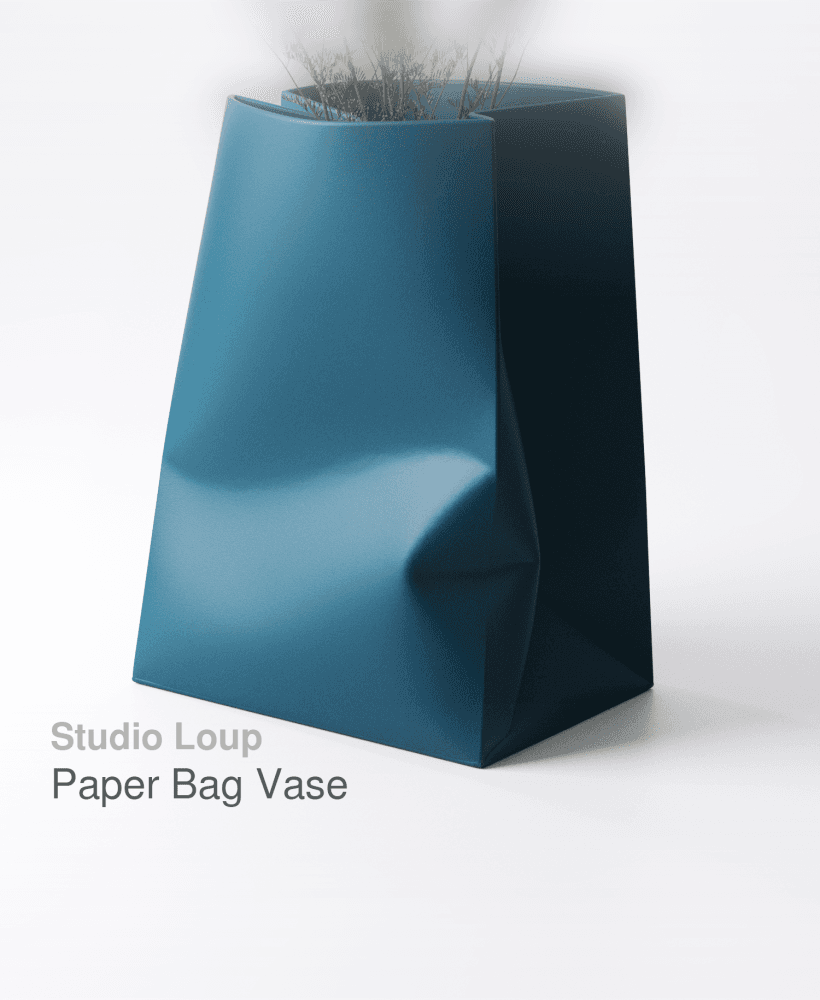 Paper Bag Vase 3d model