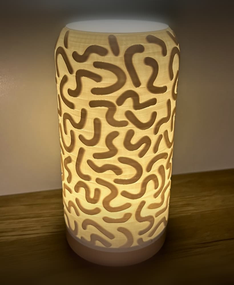 Modern Desktop Lamp Pod - Memphis 3d model