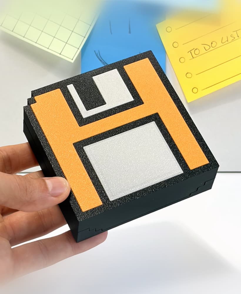 DISKETTE - Floppy Disk Sticky Note Box 3d model