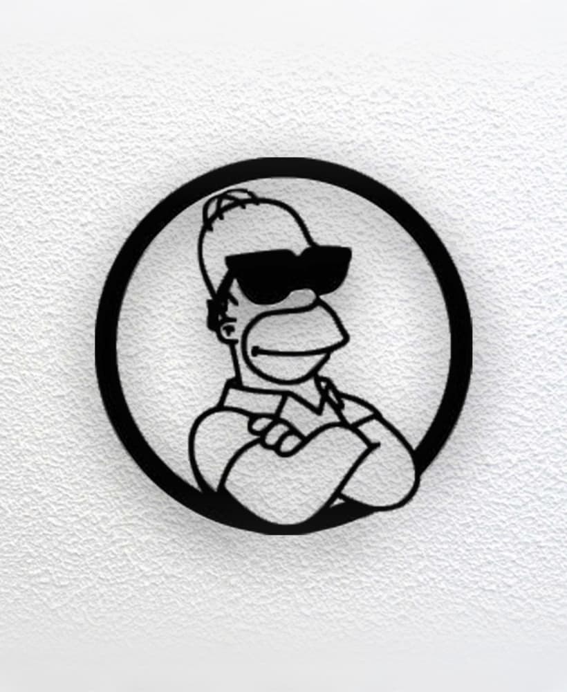 Simpson Wall Art 3d model